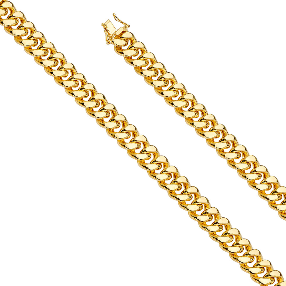 14k Gold 12mm Hollow Miami Cuban Chain With Box Lock - Model CH-0537