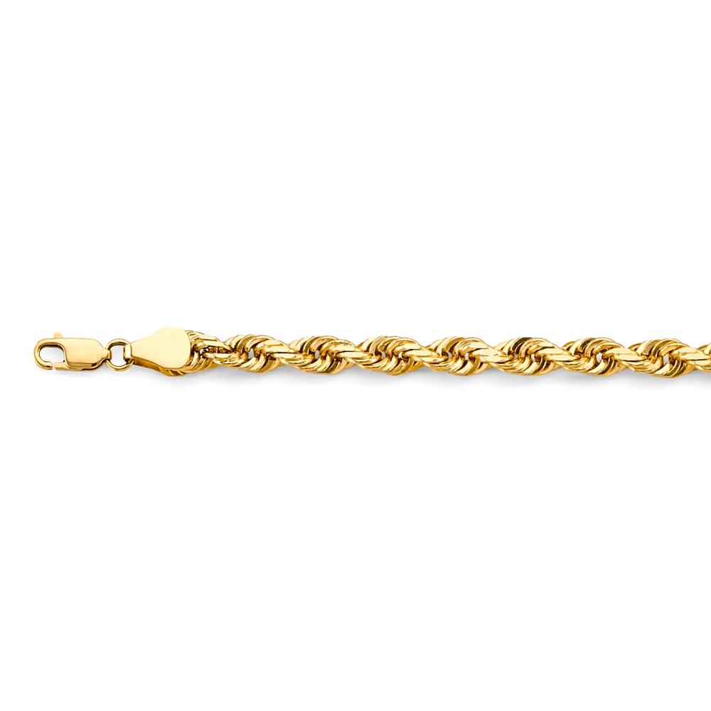 14k Solid 5.6mm Rope Chain - Model CH-0584 - Charlie & Co. Jewelry