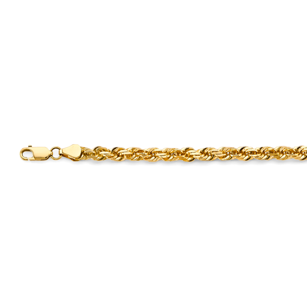 14k Solid 4.7mm Rope Chain - Model CH-0585 - Charlie & Co. Jewelry