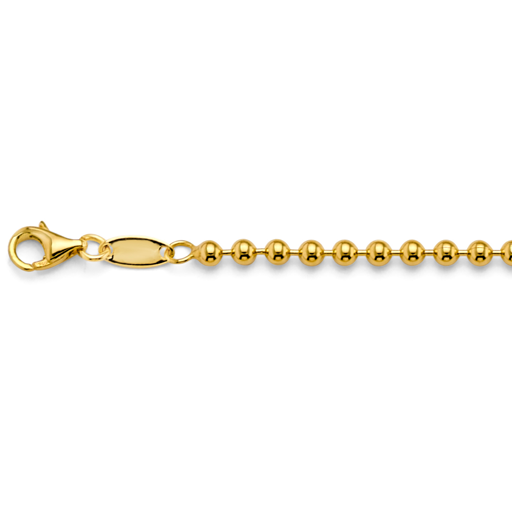 14k 2.5mm Plain Ball Chain - Model CH-0619 - Charlie & Co. Jewelry