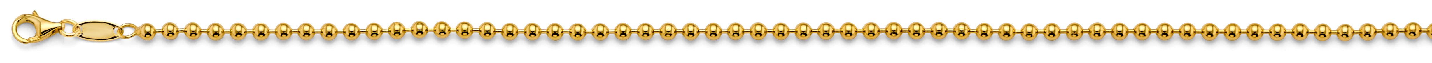 14k 2.5mm Plain Ball Chain - Model CH-0619 - Charlie & Co. Jewelry