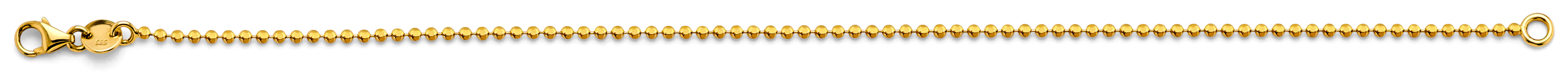 14k 1.4mm Disco Dc Ball Chain - Model CH-0620 - Charlie & Co. Jewelry