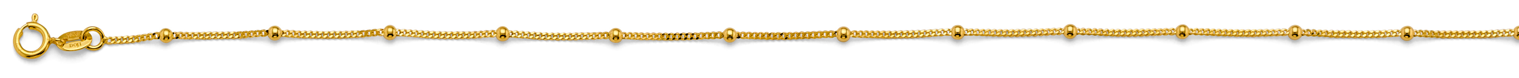 14k 1.9mm Plain Ball Station Chain - Model CH-0621 - Charlie & Co. Jewelry
