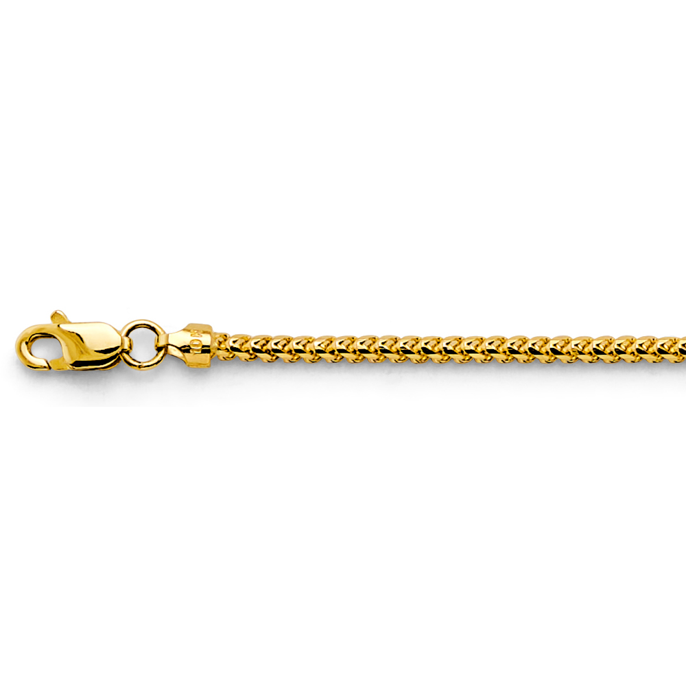 14k 1.7mm Round Franco Chain - Model CH-0623