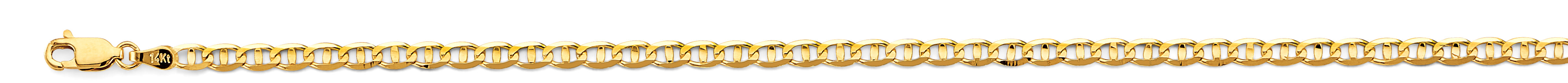 14k 3.5mm Light Mariner Chain Bracelet 7 Inch - Model CH-0635 - Charlie & Co. Jewelry