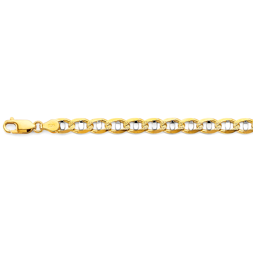 14k 2t 6.3mm Light Mariner Chain - Model CH-0638 - Charlie & Co. Jewelry
