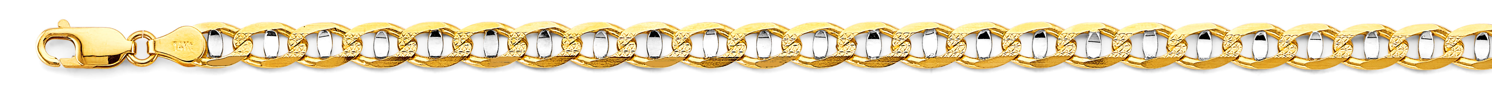 14k 2t 6.3mm Light Mariner Chain - Model CH-0638 - Charlie & Co. Jewelry