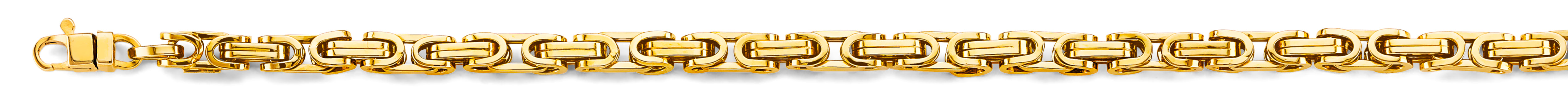 14k Gold 5mm Hollow Fancy Byzantine Chain - Model CH-0651