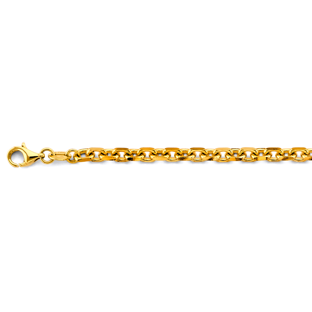14k 2.9mm Solid Dc Cable Chain Bracelet 8 Inch - Model CH-0666 - Charlie & Co. Jewelry