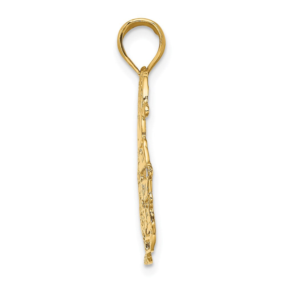 Charlie & Co Jewelry | 14k Polished Christmas Tree And Santa Charm - Model D1119