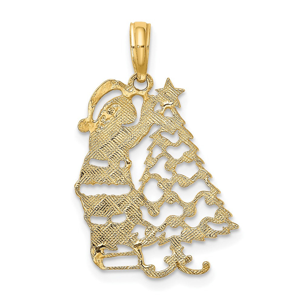 Charlie & Co Jewelry | 14k Polished Christmas Tree And Santa Charm - Model D1119