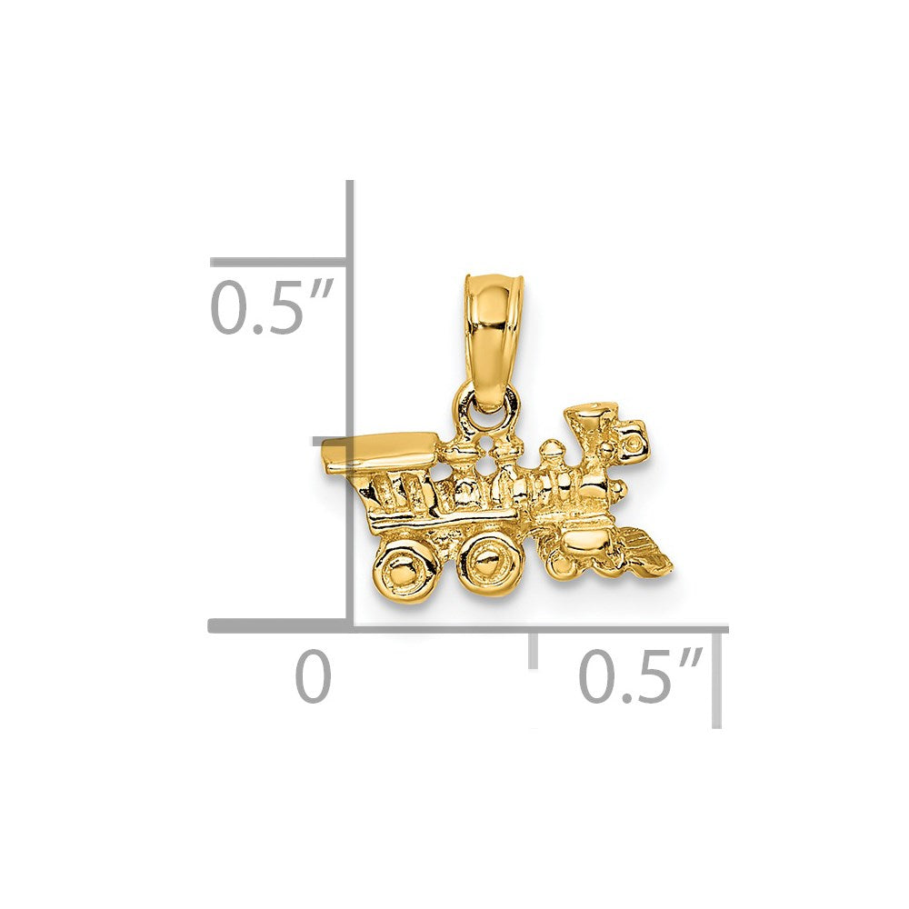 Charlie & Co Jewelry | 14k 3-d Miniature Train Charm - Model D1217