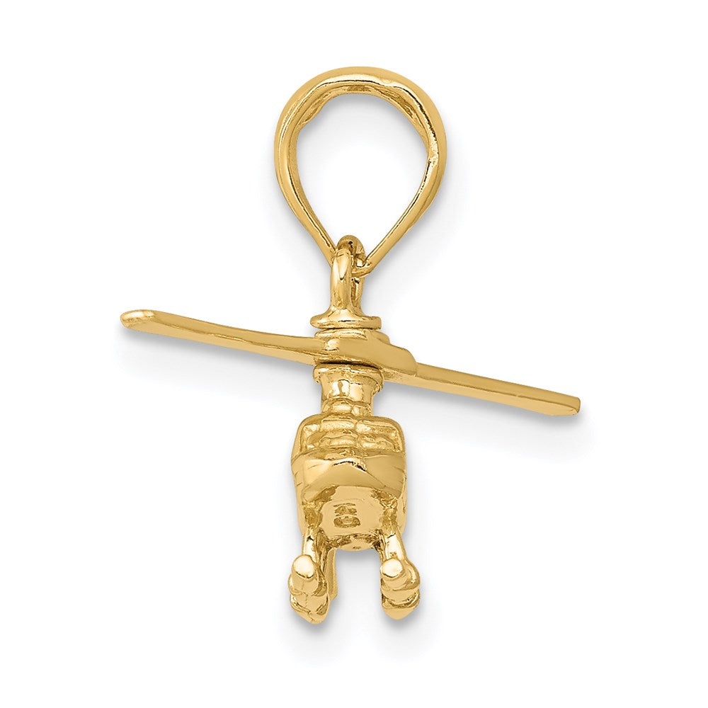 Charlie & Co Jewelry | 14k 3-d Moveable Helicopter Pendant - Model D1221