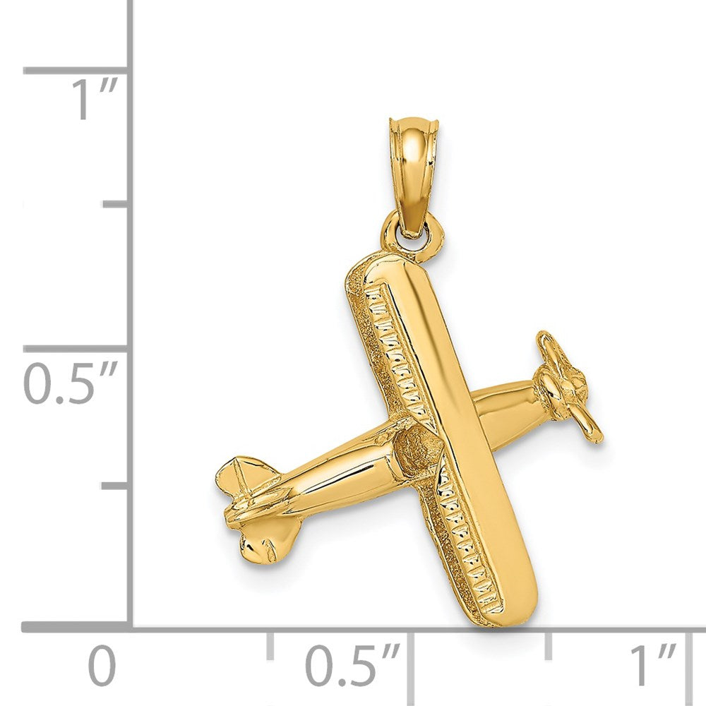 Charlie & Co Jewelry | 14k 3-d Bi-plane Charm - Model D1227