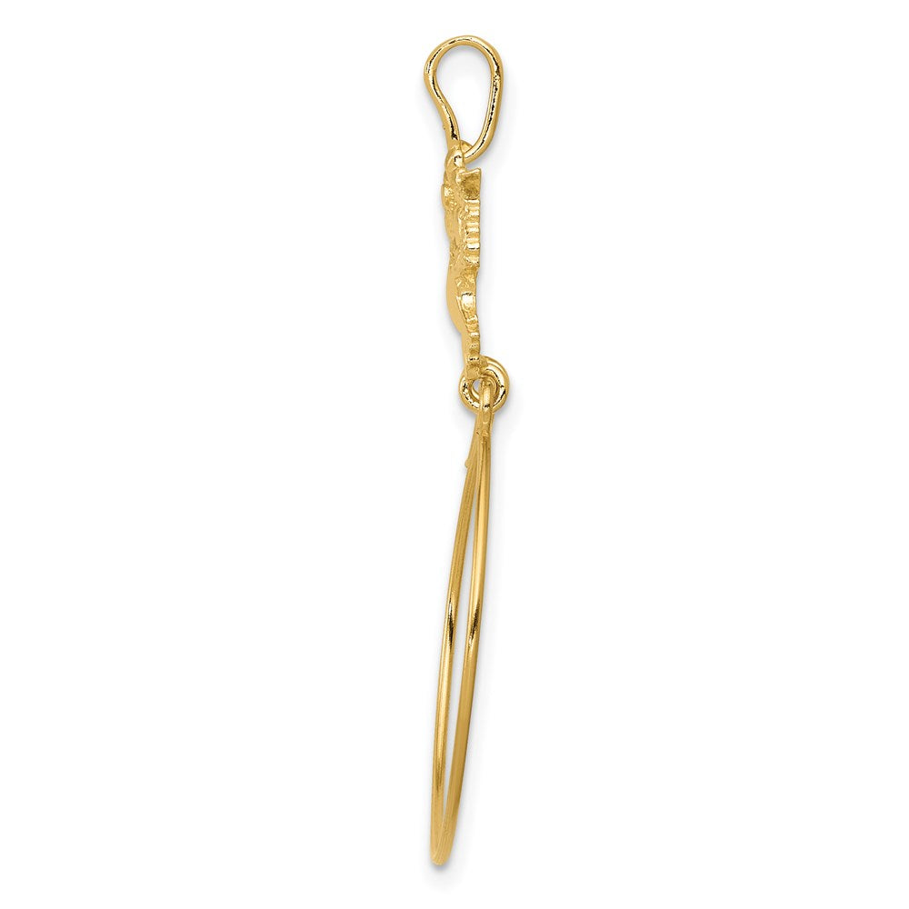 Charlie & Co Jewelry | 14k Polished Doves And Bow Charm Holder - Model D1309