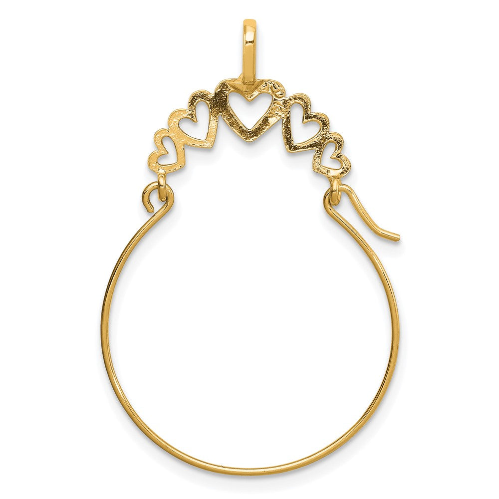 Charlie & Co Jewelry | 14k Polished 5-heart Charm Holder - Model D1311