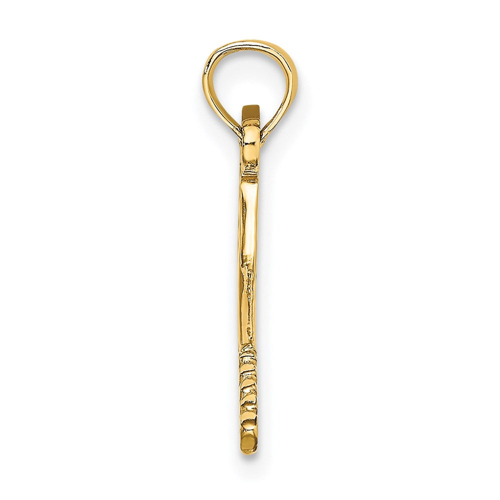 Charlie & Co Jewelry | 14k Solid Polished 3-d Tennis Racquet Charm - Model D1441
