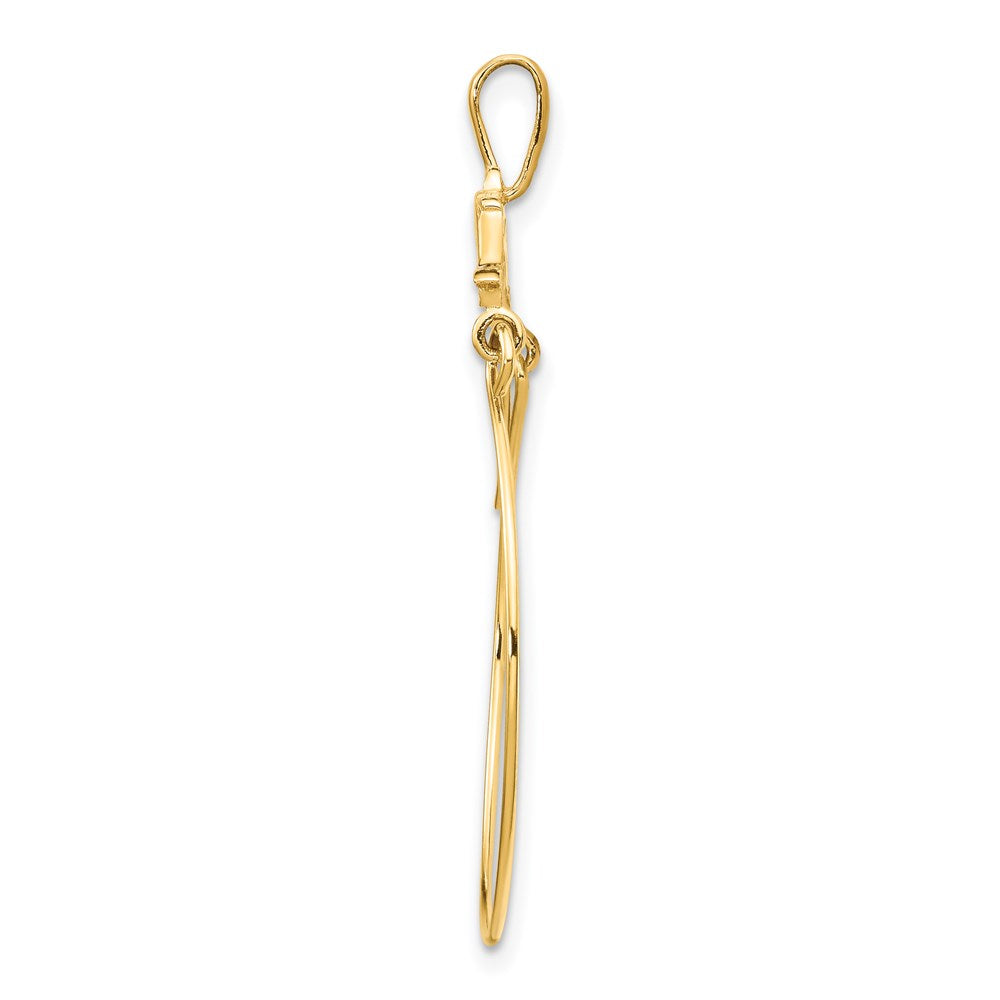 Charlie & Co Jewelry | 14k Double Dolphins Charm Holder Pendant - Model D2901