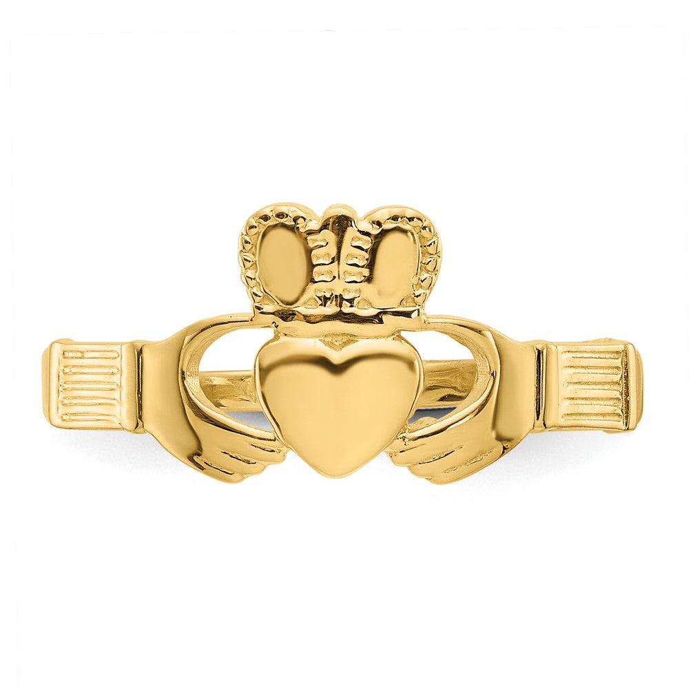 Gold Ladies Claddagh Ring Model-D3108 - Charlie & Co. Jewelry