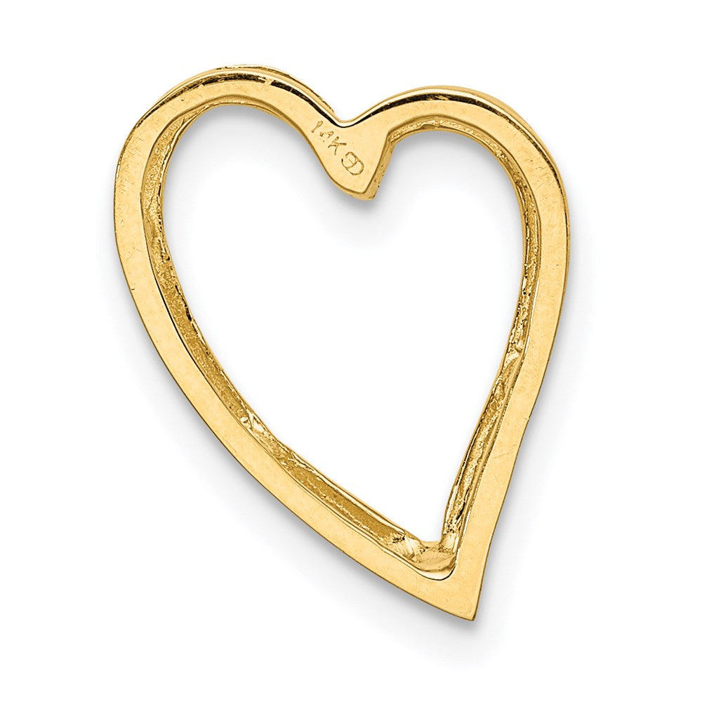 Charlie & Co Jewelry | 14k Polished Heart Chain Slide - Model D3822
