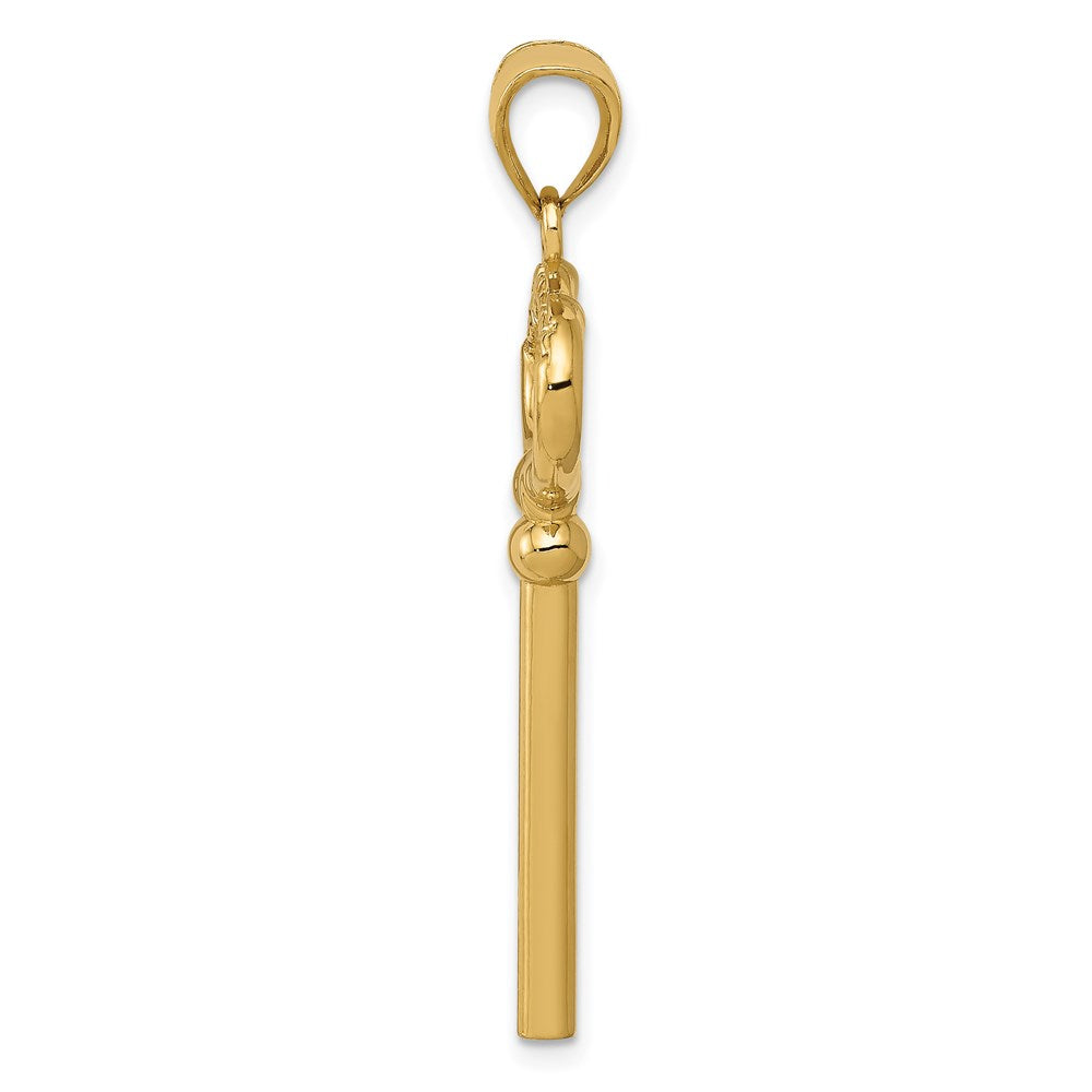 Charlie & Co Jewelry | 14k Polished 3-d Key To My Heart Key Charm - Model D3853