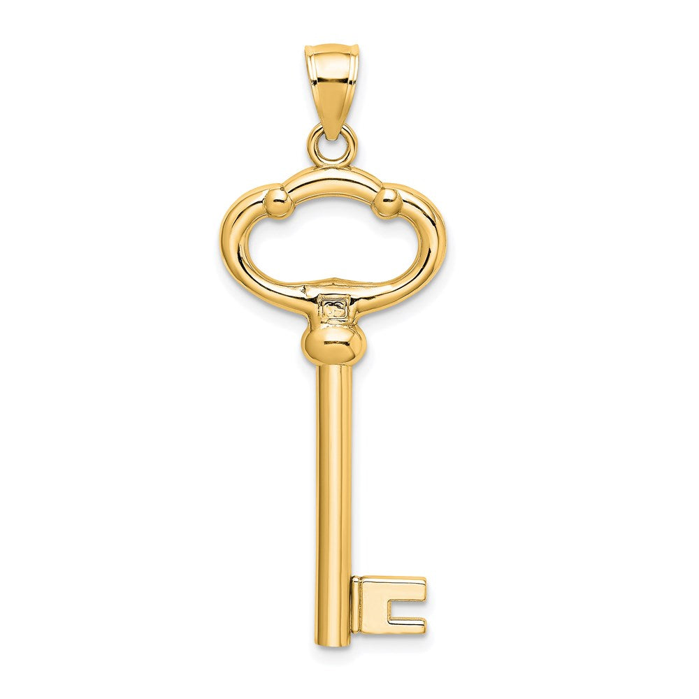 Charlie & Co Jewelry | 14k Polished 3-d Key To My Heart Key Charm - Model D3853
