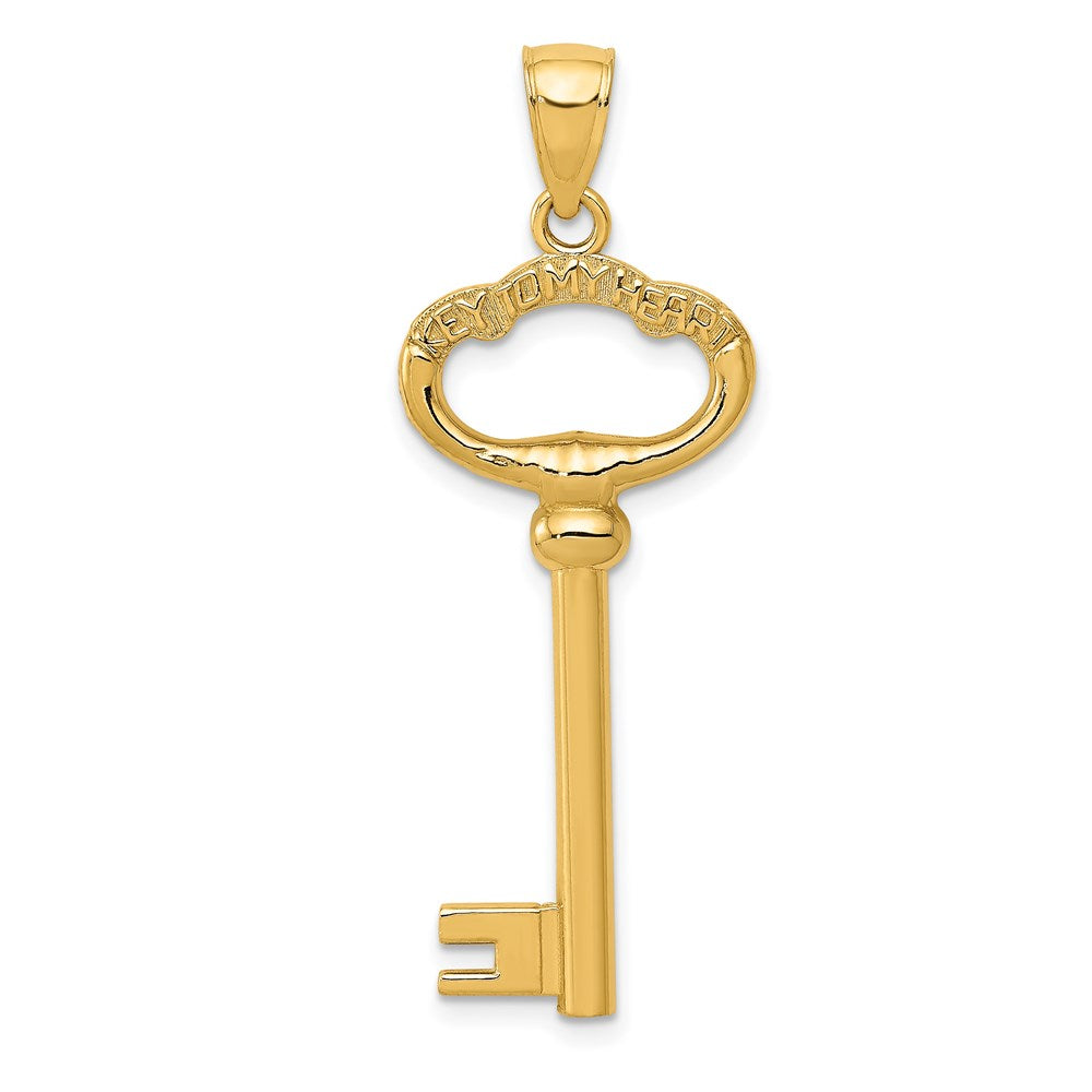 Charlie & Co Jewelry | 14k Polished 3-d Key To My Heart Key Charm - Model D3853