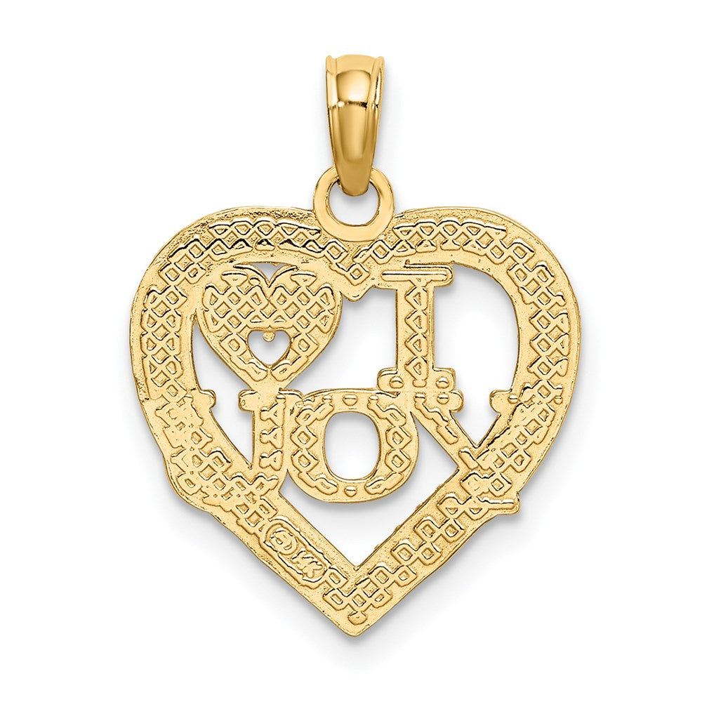 Charlie & Co Jewelry | 14k I Heart You Charm - Model D3874