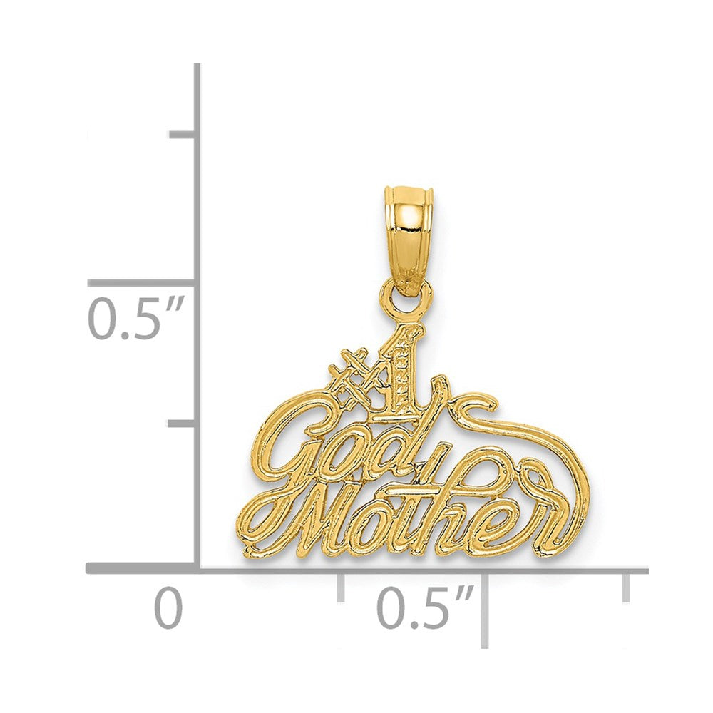 Charlie & Co Jewelry | 14k #1 Godmother Pendant - Model D3964