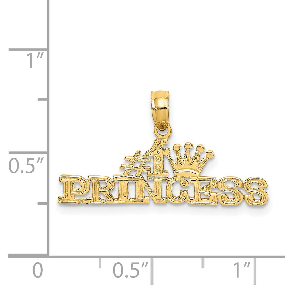 14K Yellow Gold 'PRINCESS' Pendant - Charlie & Co. Jewelry