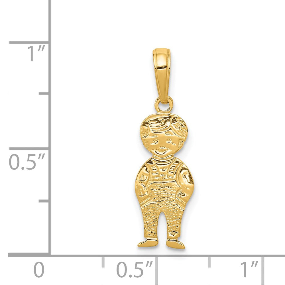 Charlie & Co Jewelry | 14k Boy With Hands In Pocket Pendant - Model D3991