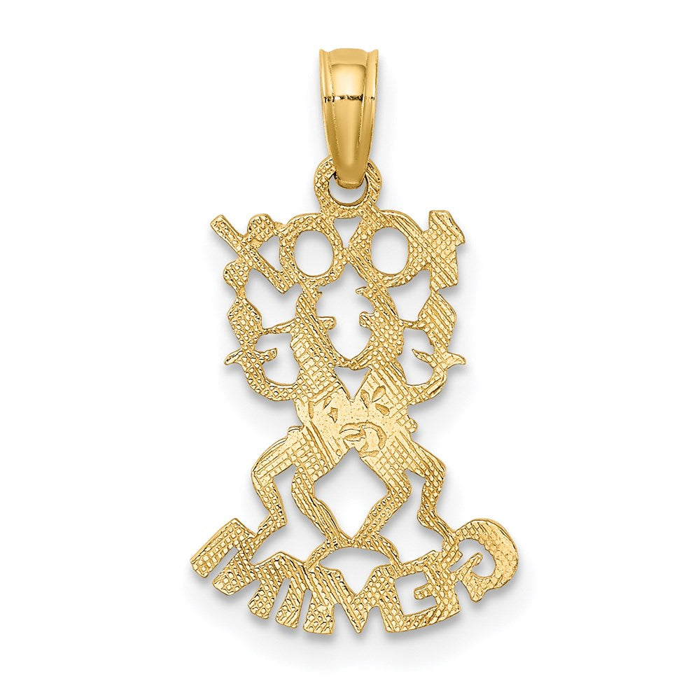 Gold 100% GEMINI Small Zodiac Charm Model-D4056 - Charlie & Co. Jewelry