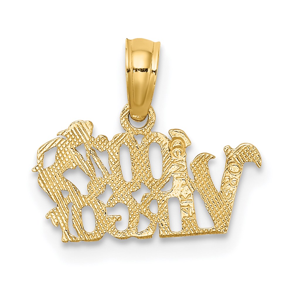 Gold 100% VIRGO Small Zodiac Charm Necklace Model-D4059 - Charlie & Co. Jewelry