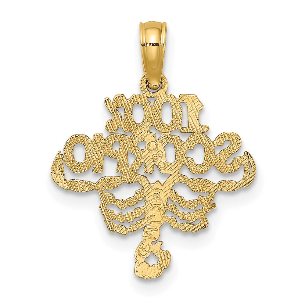 Gold 100% SCORPIO Small Zodiac Charm Model-D4061 - Charlie & Co. Jewelry