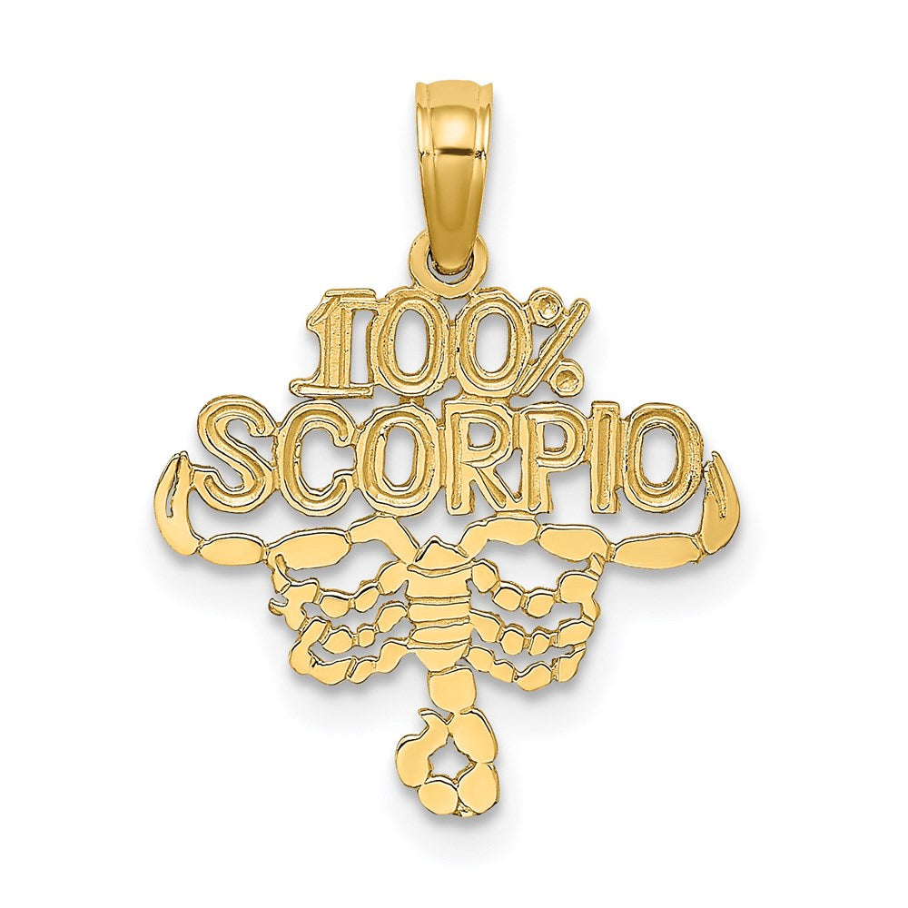 Gold 100% SCORPIO Small Zodiac Charm Model-D4061 - Charlie & Co. Jewelry