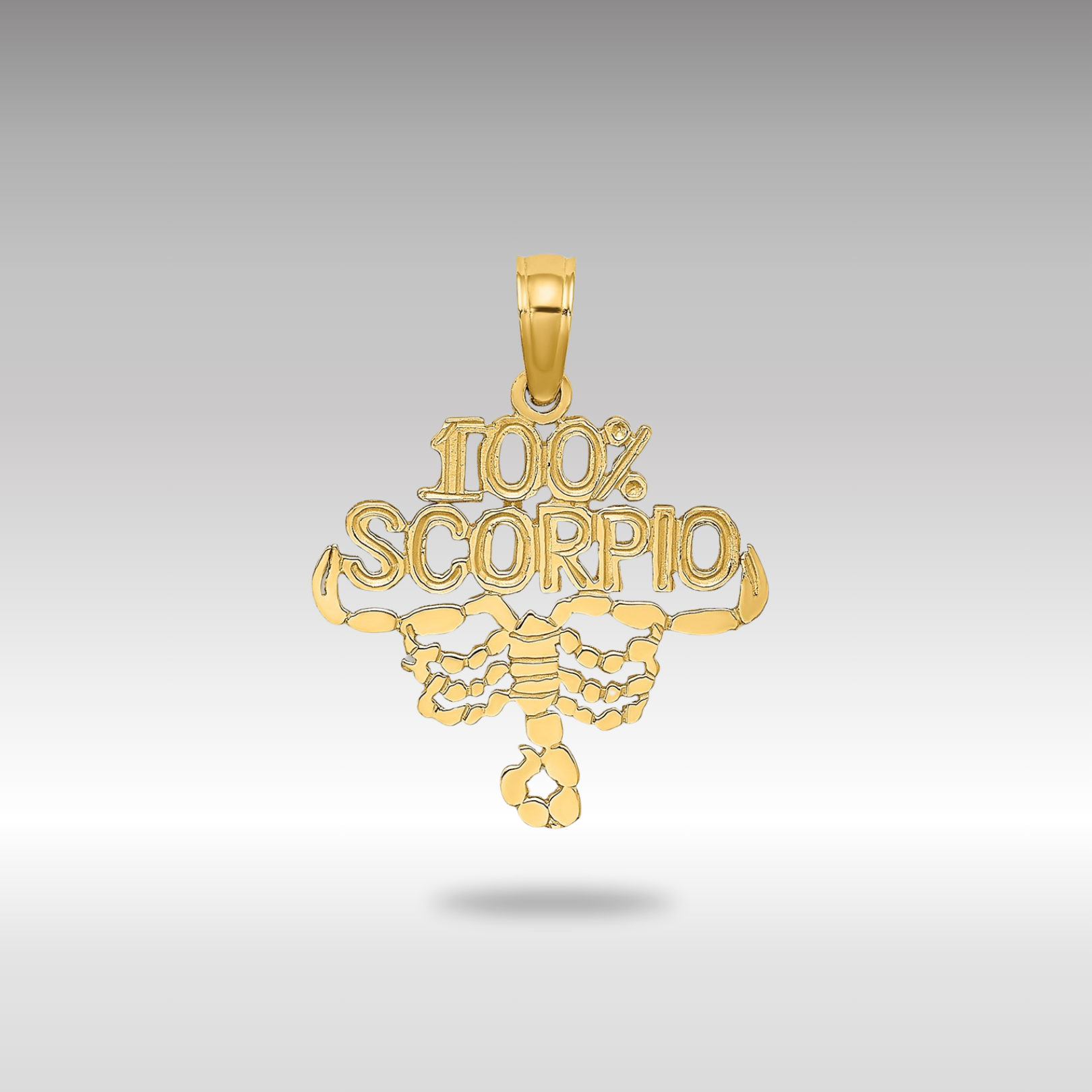Gold 100% SCORPIO Small Zodiac Charm Model-D4061 - Charlie & Co. Jewelry