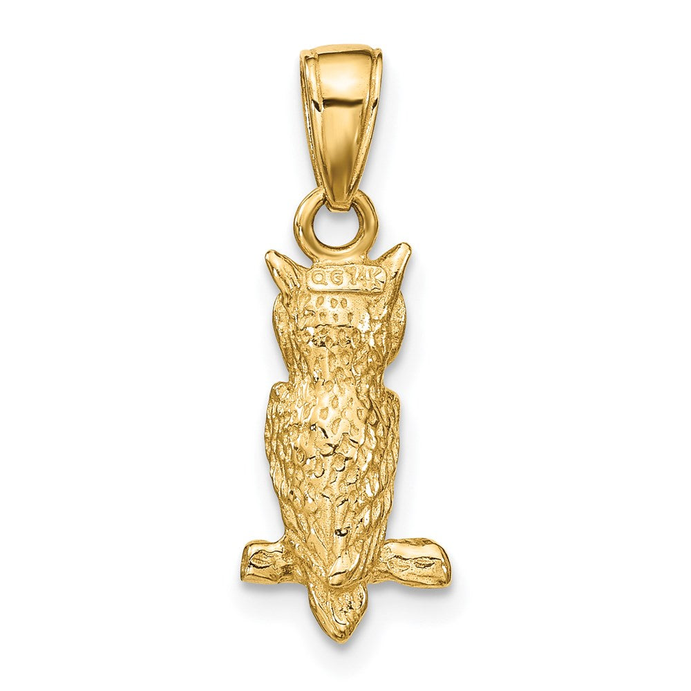 Charlie & Co Jewelry | 14k 3-d Owl Pendant - Model D4197
