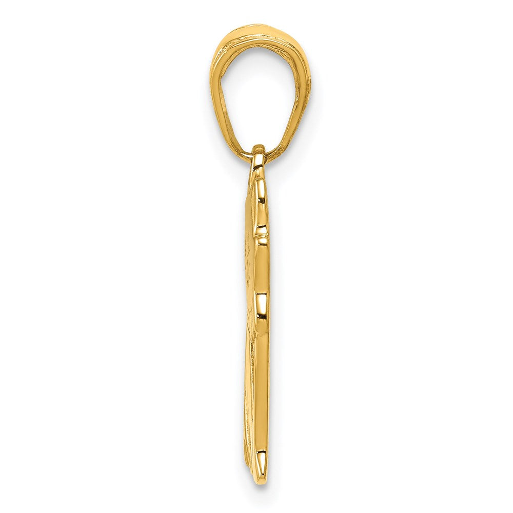 Gold Sitting Cat Pendant Necklace - Model D4239 - Charlie & Co. Jewelry