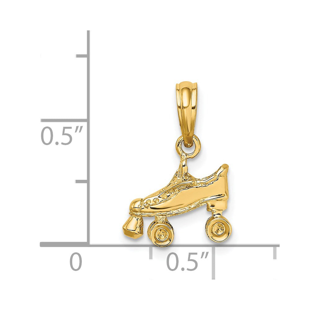 Charlie & Co Jewelry | 14k 3-d Roller Skate Charm - Model D4267