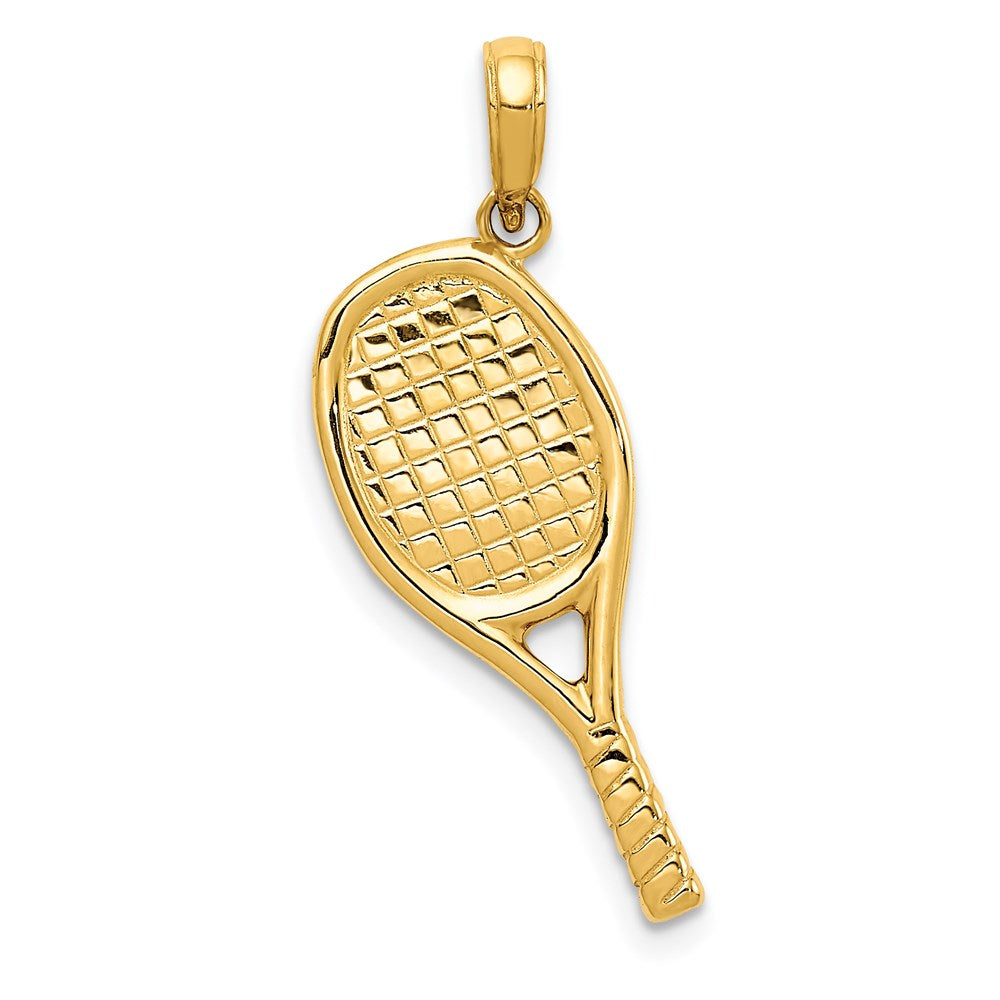 Charlie & Co Jewelry | 14k 3-d Racquetball Pendant - Model D4285