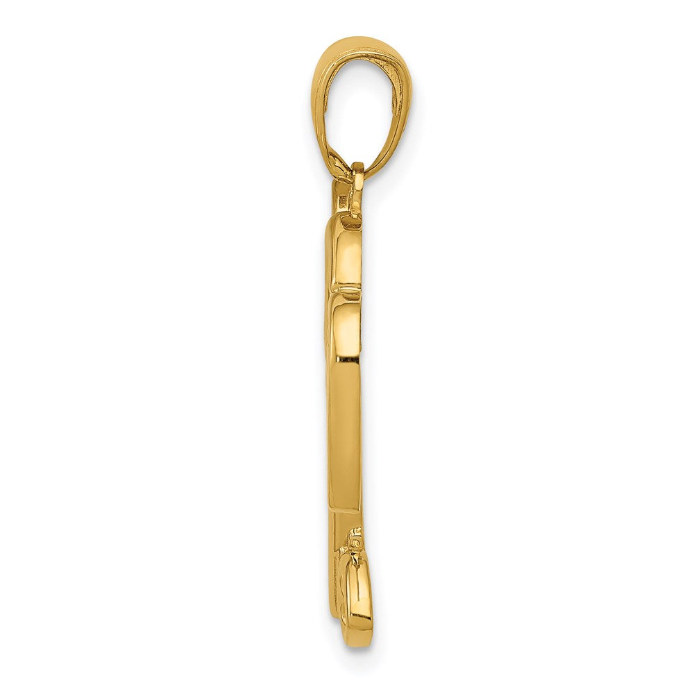 Charlie & Co Jewelry | 14k Polished Heart Key And Lock Charm - Model D4362