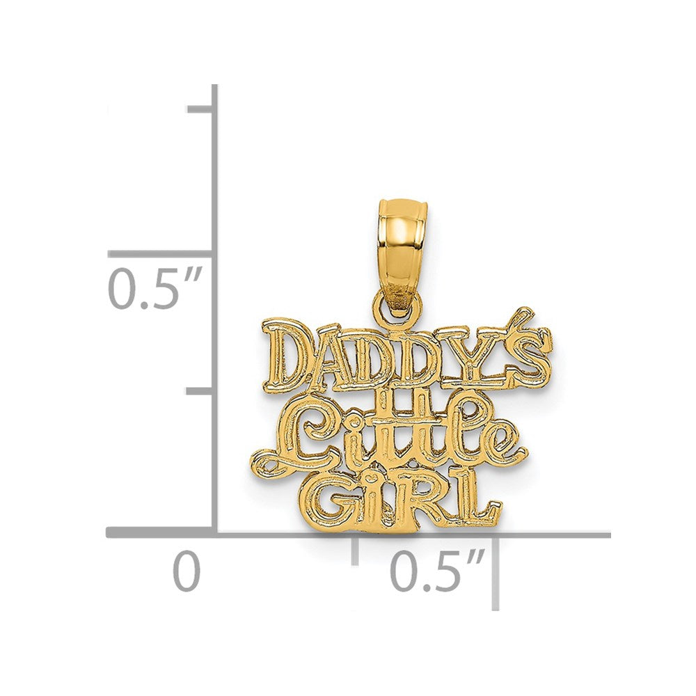 Charlie & Co Jewelry | 14k Polished Daddys Little Girl Charm - Model D4365