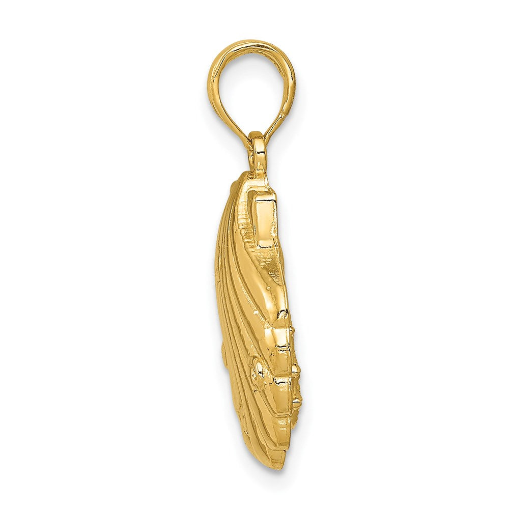 Charlie & Co Jewelry | 14k Seahorse In A Shell Pendant - Model D4396