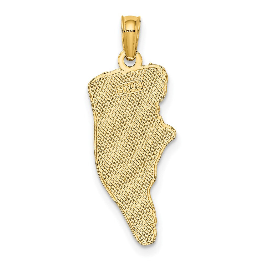 Charlie & Co Jewelry | 14k Hilton Head Map Charm - Model D4401