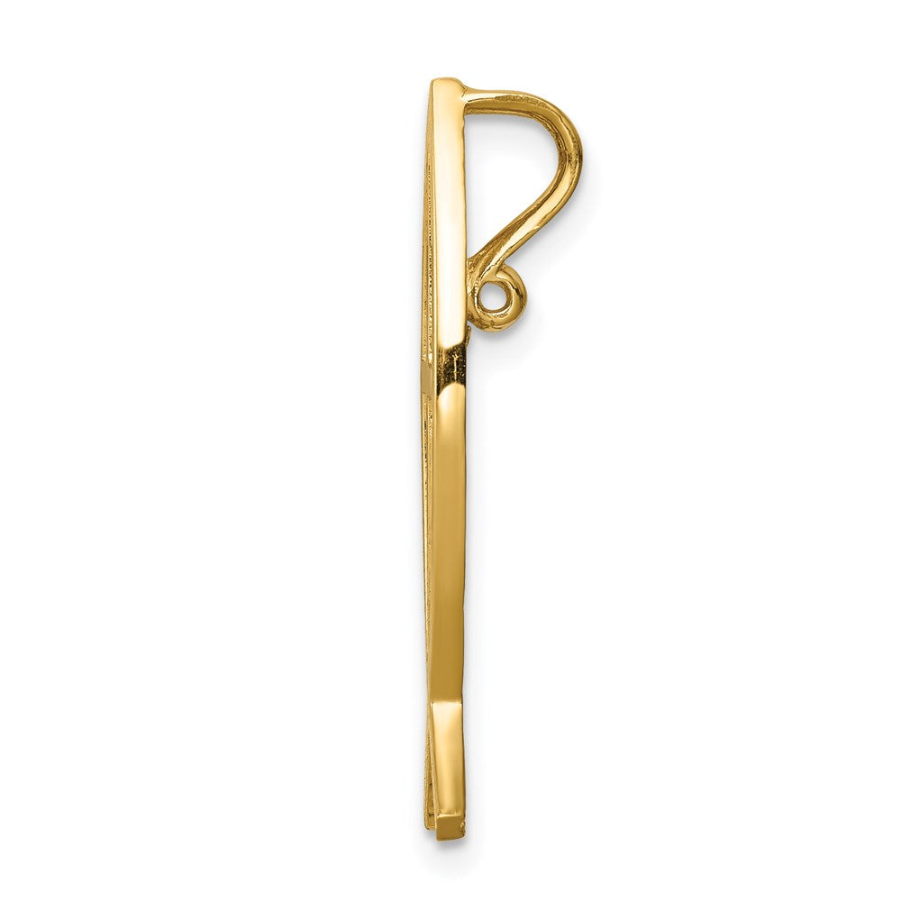 Gold Polished 'JESUS' Fish Pendant Model-D4545 - Charlie & Co. Jewelry