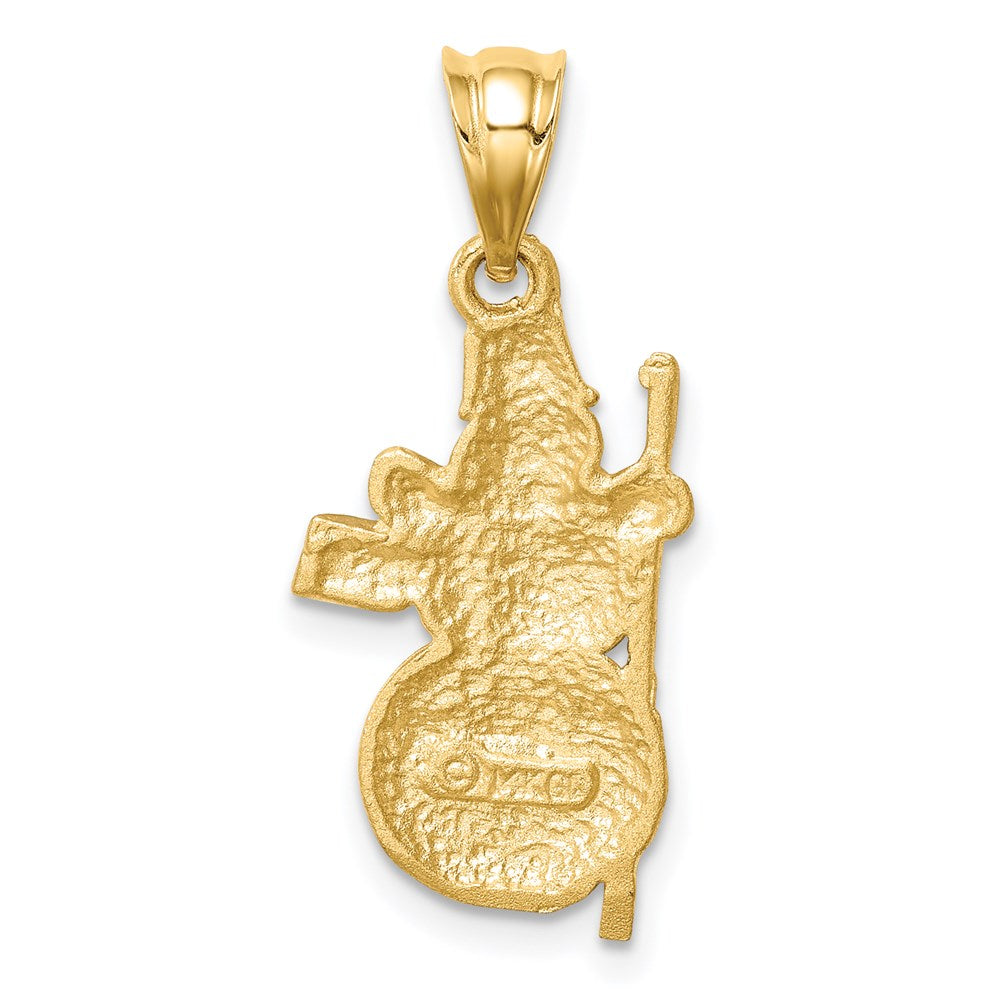 Charlie & Co Jewelry | 14k Diamond-cut Brushed And Polished Snowman Pendant - Model D4568