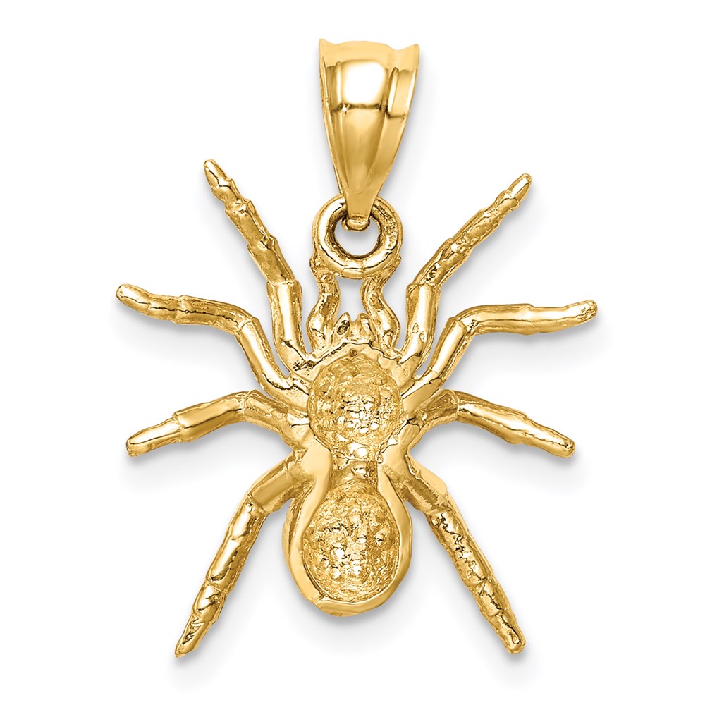Charlie & Co Jewelry | 14k Polished Spider Pendant - Model D4569