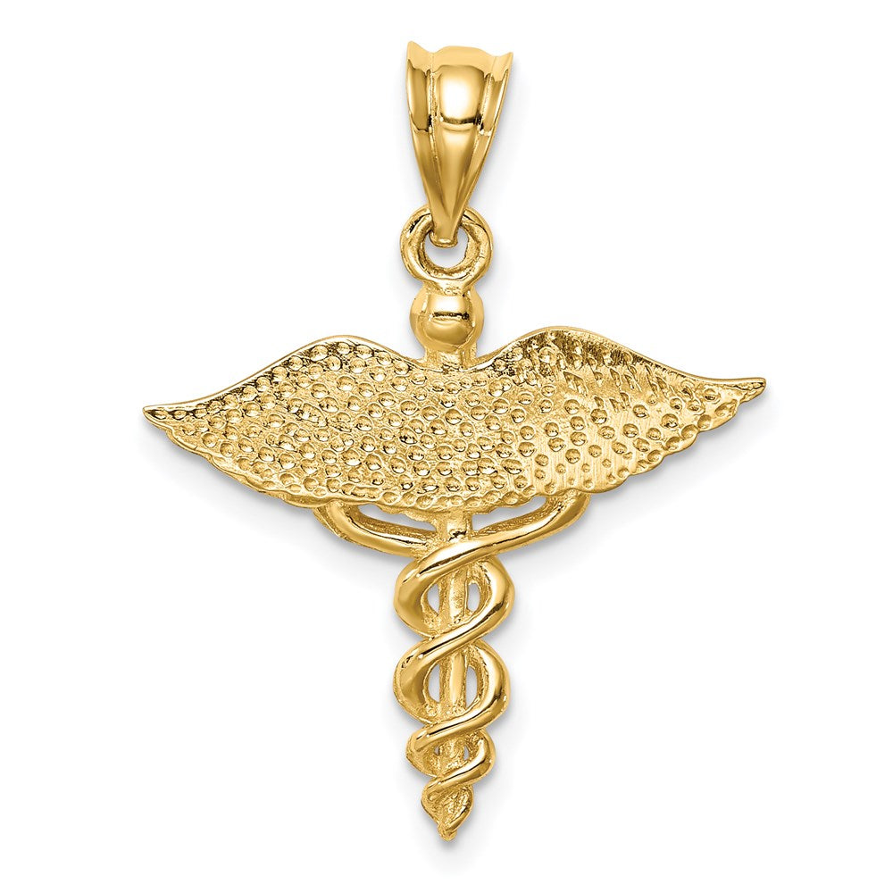 14K Polished 3D Medical Pendant - Charlie & Co. Jewelry