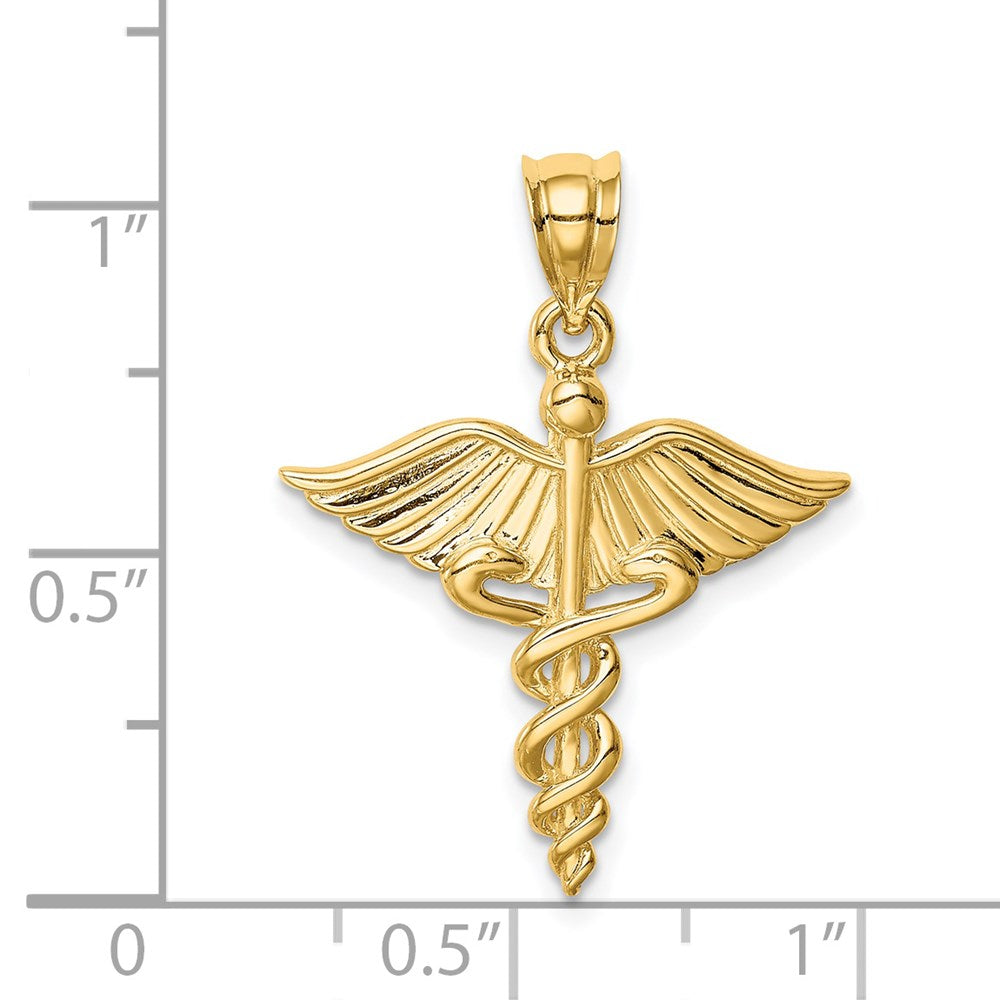 14K Polished 3D Medical Pendant - Charlie & Co. Jewelry