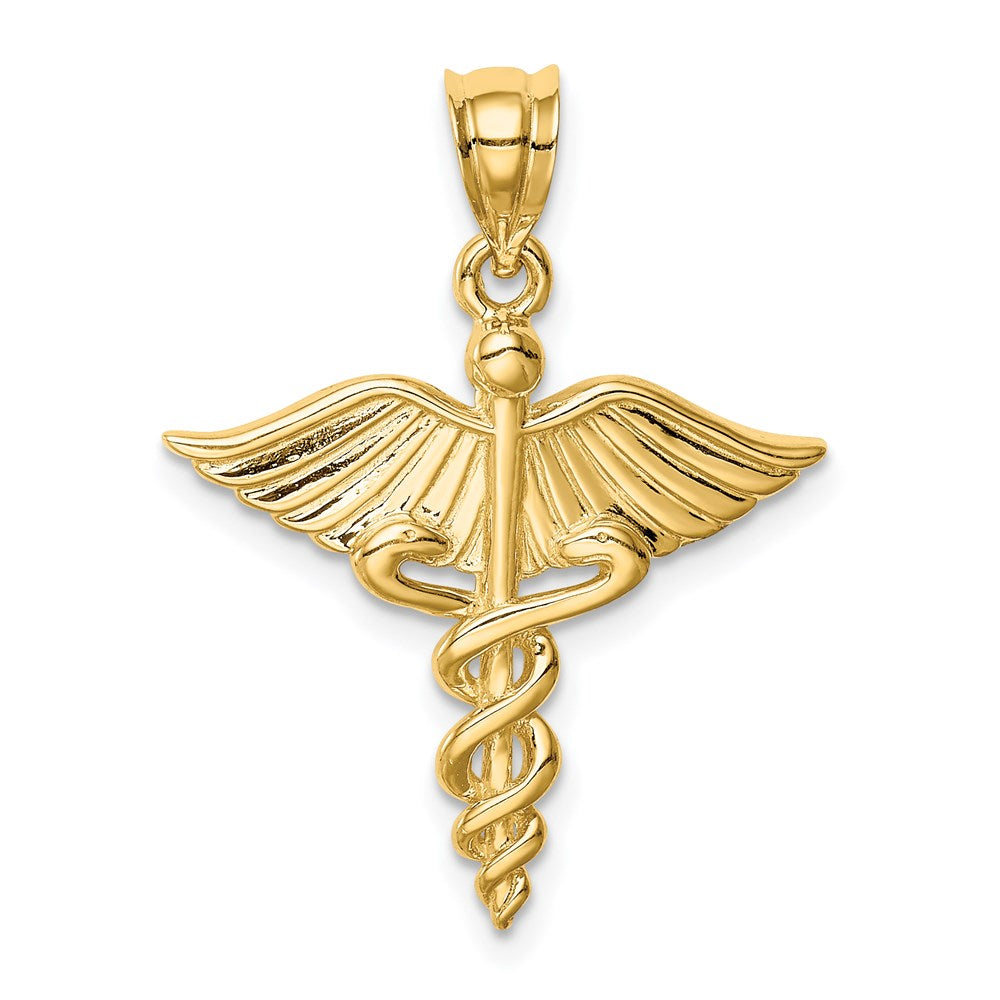 14K Polished 3D Medical Pendant - Charlie & Co. Jewelry